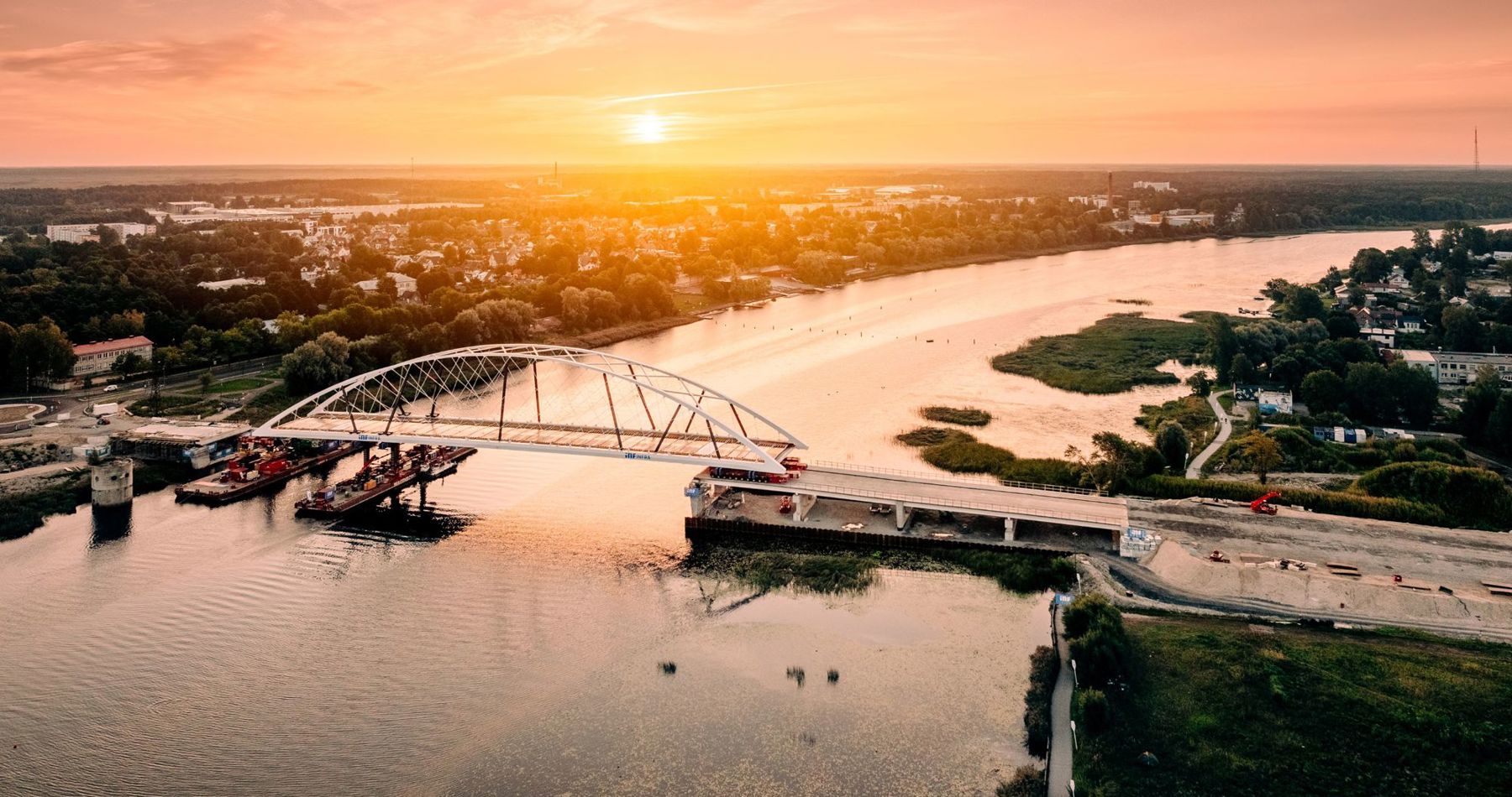 Installatie recordbrug in Pärnu Estland